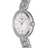 Tissot T Lady Flamingo Mother of Pearl White Dial Silver Steel Strap Watch For Women - T094.210.11.111.00 Authentic Buy Shop Now