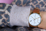 Tommy Hilfiger Jenna Quartz White Dial Brown Leather Strap Watch for Women - 1782073 Authentic Buy Shop Now