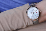 Tommy Hilfiger Angela Quartz Silver Dial Brown Leather Strap Watch for Women - 1782125 Authentic Buy Shop Now