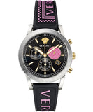 Versace Sport Tech Chronograph Black Dial Black Rubber Strap Watch for Women - VELT00619 Authentic Buy Shop Now