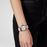 Versace V-Motif Silver Dial Pink Leather Strap Watch for Women - VERE00118 Authentic Buy Shop Now