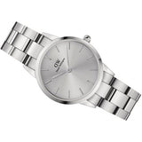Daniel Wellington Iconic Link Unitone Silver Dial Silver Steel Strap Watch For Women - DW00100402 Authentic Buy Shop Now