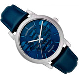 Emporio Armani Luigi Automatic Blue Dial Blue Leather Strap Watch For Men - AR60030 Authentic Buy Shop Now