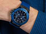 Guess Rigor Analog Blue Dial Blue Rubber Strap Watch For Men - W0248G5 Authentic Buy Shop Now