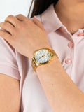 Tommy Hilfiger Claudia White Dial Gold Steel Strap Watch for Women - 1781742 Authentic Buy Shop Now