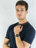 Tommy Hilfiger Daniel Blue Dial Brown Leather Strap Watch for Men - 1710380 Authentic Buy Shop Now