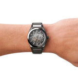 Fossil Everett Automatic Skeleton Grey Dial Grey Steel Strap Watch for Men - ME3206 Authentic Buy Shop Now