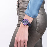 Guess Cosmic Multifunction Blue Dial Blue Silicone Strap Watch For Women - GW0466L2 Authentic Buy Shop Now