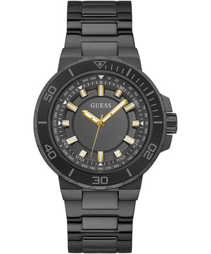 Guess Track Black Dial Black Steel Strap Watch for Men - GW0426G3 Authentic Buy Shop Now
