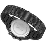 Hugo Boss Skymaster Chronograph Black Dial Black Steel Strap Watch for Men - 1513785 Authentic Buy Shop Now