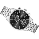 Hugo Boss Associate Black Dial Silver Steel Strap Watch for Men - 1513869 Authentic Buy Shop Now