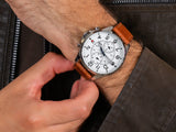 Tommy Hilfiger Dean Quartz Multifunction White Dial Brown Leather Strap Watch for Men - 1791274 Authentic Buy Shop Now