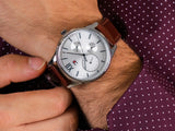 Tommy Hilfiger Damon Quartz White Dial Brown Leather Strap Watch for Men - 1791418 Authentic Buy Shop Now