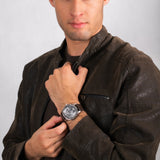 Tommy Hilfiger Austin Grey Dial Brown Leather Strap Watch for Men - 1791637 Authentic Buy Shop Now