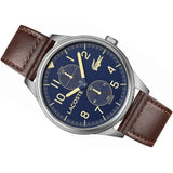 Lacoste Continental Blue Dial Brown Leather Strap Watch for Men - 2011040 Authentic Buy Shop Now