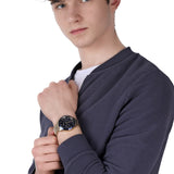 Lacoste Boston Blue Dial Gold Steel Strap Watch for Men - 2011096 Authentic Buy Shop Now
