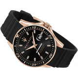 Maserati SFIDA Automatic Black Dial Black Rubber Strap Watch For Men - R8821140001 Authentic Buy Shop Now