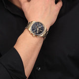 Maserati Competizione Chronograph Black Dial Two Tone Steel Strap Watch For Men - R8853100016 Authentic Buy Shop Now