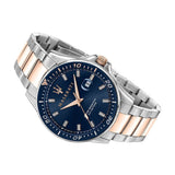 Maserati SFIDA Quartz Blue Dial Stainless Steel 44mm Watch For Men - R8853140003 Authentic Buy Shop Now