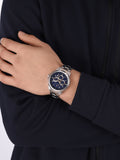 Maserati Successo 44mm Chronograph Quartz Blue Dial Silver Steel Strap Watch For Men - R8873621016 Authentic Buy Shop Now
