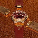 Maurice Lacroix Aikon Venturer Asia Special Edition Red Dial Red Rubber Strap Watch For Men - AI6058-BRZ6B-530-6 Authentic Buy Shop Now