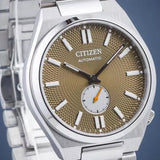 Citizen Tsuyosa Automatic Titanium Yellow Dial Silver Steel Strap Watch For Men - NK5010-51X Authentic Buy Shop Now