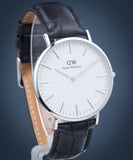 Daniel Wellington Classic Reading White Dial Black Leather Strap Watch For Men - DW00100028 Authentic Buy Shop Now
