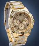 Guess Frontier Chronograph Crystals Rose Gold Dial Rose Gold Steel Strap Watch for Men - W0799G3 Authentic Buy Shop Now