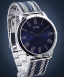 Guess Richmond Blue Dial Two Tone Mesh Bracelet Watch for Men - W1179G1 Authentic Buy Shop Now