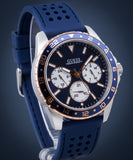 Guess Odyssey Multifunction Blue Dial Blue Rubber Strap Watch For Men - W1108G4 Authentic Buy Shop Now