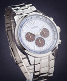 Guess Horizon Chronograph Quartz Blue Dial Silver Steel Strap Watch for Men - W0379G6 Authentic Buy Shop Now