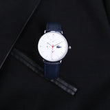 Lacoste Moon Multifunction White Dial Blue Leather Strap Watch for Men - 2010975 Authentic Buy Shop Now