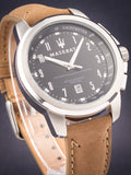 Maserati Successo Black Dial Beige Leather Strap Watch For Men - R8851121004 Authentic Buy Shop Now