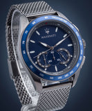 Maserati Traguardo 45mm Chronograph Blue Dial Watch For Men - R8873612009 Authentic Buy Shop Now