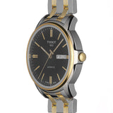 Tissot Automatics III Day Date Black Dial Two Tone Steel Strap Watch For Men - T065.430.22.051.00 Authentic Buy Shop Now