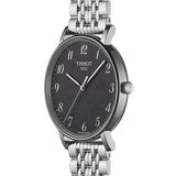 Tissot T Classic Everytime Quartz Black Dial Silver Steel Strap Watch for Men - T109.410.11.072.00 Authentic Buy Shop Now