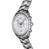 Tissot T Classic PR 100 Chronograph Silver Dial Silver Steel Strap Watch For Men - T101.417.11.031.00 Authentic Buy Shop Now