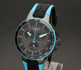 Tissot T Race Cycling Chronograph Black Dial Two Tone Rubber Strap Watch For Men - T111.417.37.441.05 Authentic Buy Shop Now