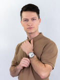 Tommy Hilfiger Jackson Multi-Function Silver Dial Brown Leather Strap Watch for Men - 1791239 Authentic Buy Shop Now