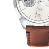 Tommy Hilfiger Deacon White Dial Brown Leather Strap Watch for Men - 1791550 Authentic Buy Shop Now
