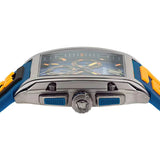 Versace Iconic Dominus Chronograph Blue Dial Blue Rubber Strap Watch For Men - VE6H00323 Authentic Buy Shop Now