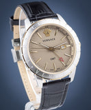 Versace Univers Beige Dial Black Leather Strap Watch for Men - VEBK00218 Authentic Buy Shop Now