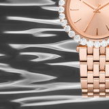 Michael Kors Darci Quartz Rose Gold Dial Rose Gold Steel Strap Watch For Women - MK4514 Authentic Buy Shop Now