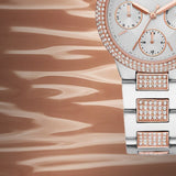 Michael Kors Camille Multifunction White Dial Two Tone Steel Strap Watch For Women - MK6846 Authentic Buy Shop Now