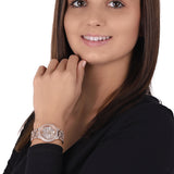 Michael Kors Camille Multifunction Crystals Rose Gold Dial Rose Gold Steel Strap Watch For Women - MK6997 Authentic Buy Shop Now