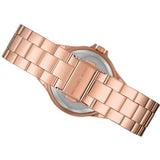 Michael Kors Lennox Three Hand Rose Gold Dial Rose Gold Steel Strap Watch For Women - MK7230 Authentic Buy Shop Now