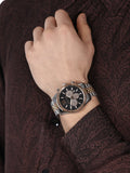 Michael Kors Lexington Chronograph Crystals Black Dial Two Tone Steel Strap Watch for Men - MK8714 Authentic Buy Shop Now