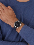 Michael Kors Slim Runway Analog Blue Dial Blue Leather Strap Watch For Men - MK8907 Authentic Buy Shop Now