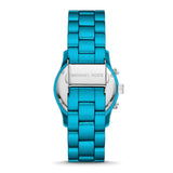 Michael Kors Runway Limited Edition Blue Dial Blue Steel Strap Watch for Women - MK7479LE Authentic Buy Shop Now