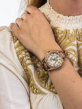 Fossil Riley White Dial Sand Leather Strap Watch for Women - ES3466 Authentic Buy Shop Now